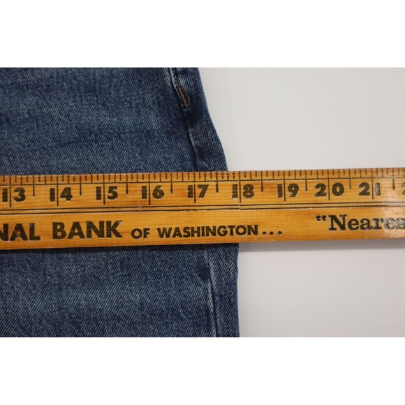 Topshop Blue Distressed High-Rise Mom Jeans W26 L30 Button Fly Denim Pants - Picture 10 of 14